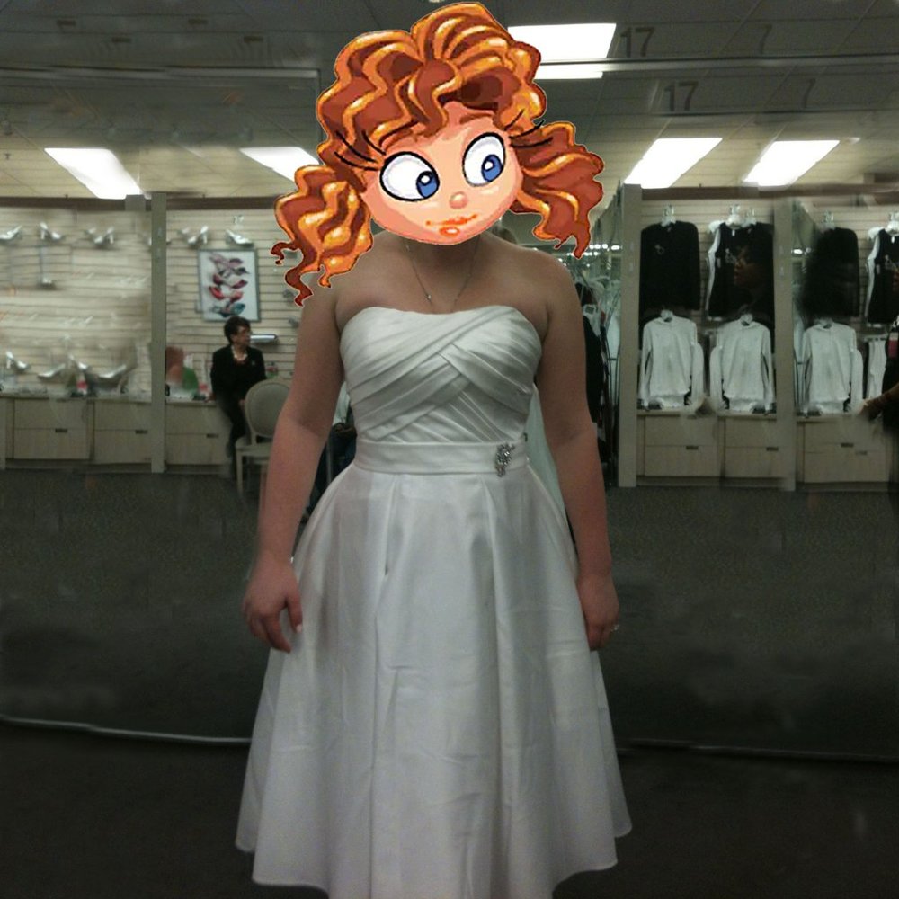 David's Bridal Strapless Wedding Dress NWT